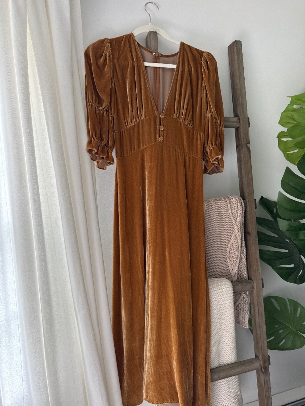 Reformation Velvet Midi Dress